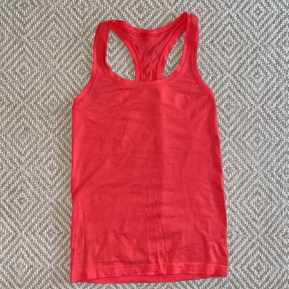 Coral lululemon swiftly tech tank